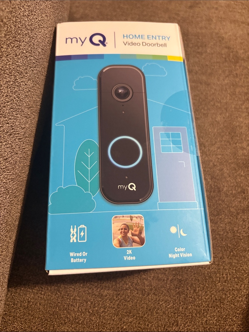Home Entry Video Doorbell - Black